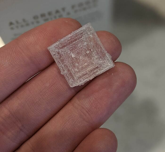 Someone Found A Salt Crystal In Their Dish