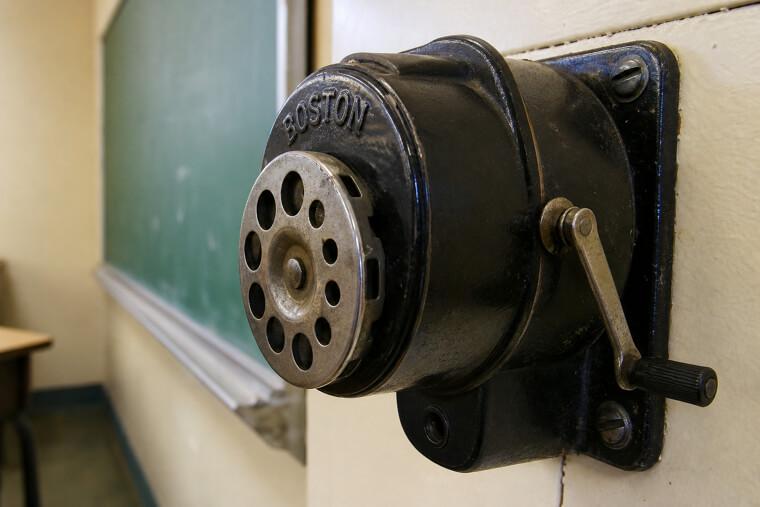 You Can't Find a Good Pencil Sharpener Anymore