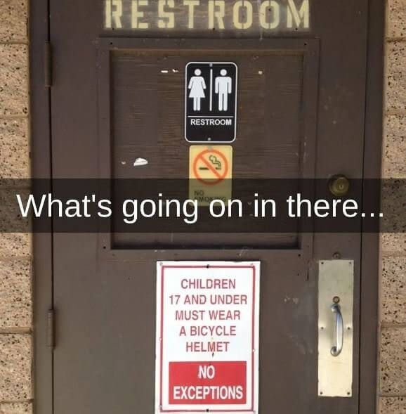 Why Would They Need A Helmet?