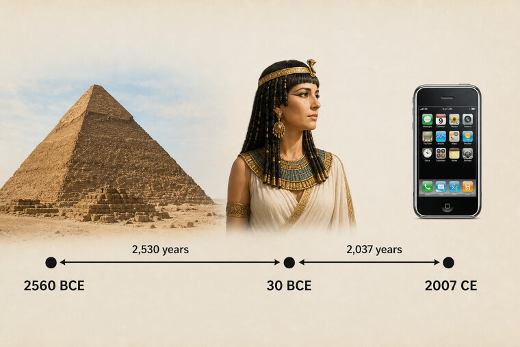 Cleopatra Lived Closer to the iPhone