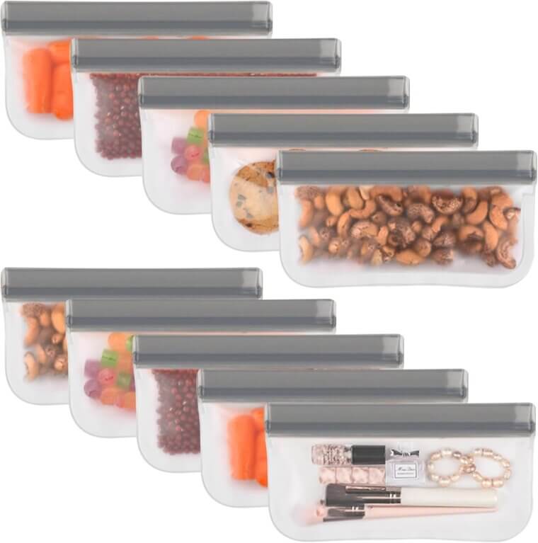Lerine Reusable Snack Bags - Durable and Convenient Storage Solution - Now 10% Off!