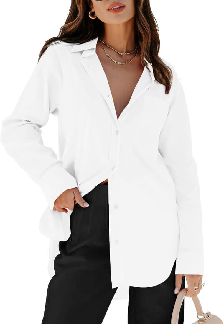 Siliteelon Women's Blouse - Versatile and Wrinkle-Free! - Now 14% Off!