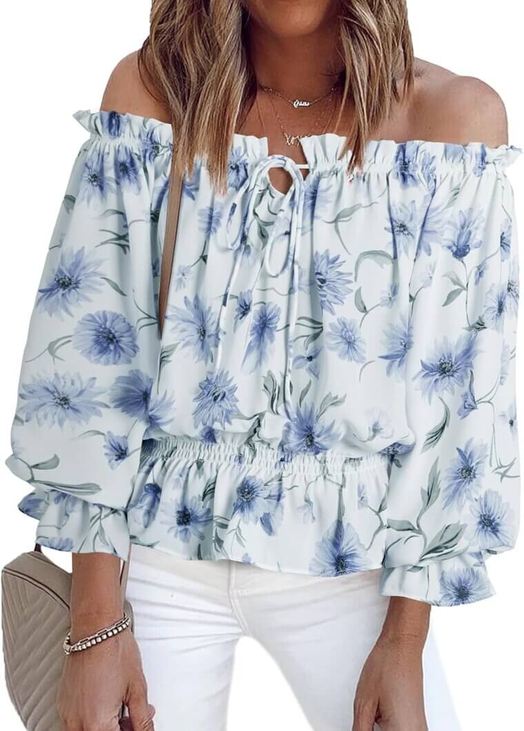 BLENCOT Off Shoulder Tops - Perfect for Boho Vibes