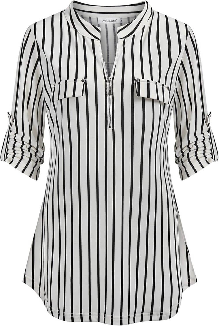 Ninedaily Plaid Tunic - Versatile and Stylish Women's Top