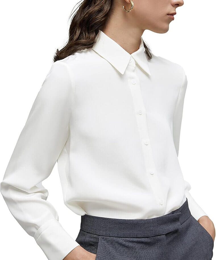 Classic Chiffon Blouse - Perfect for Work or Casual Days - Enjoy 17% Off!