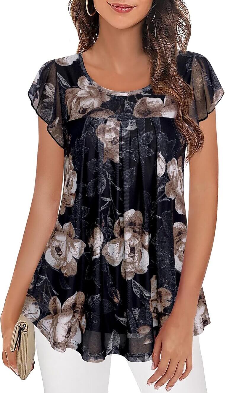 Furnex Floral Tunic - Stylish and Versatile Summer Top