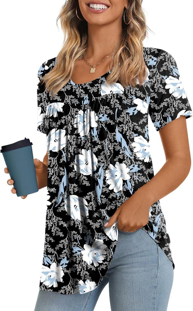 LONGYUAN Tunic Tops - Chic and Comfy Women's Summer Wear