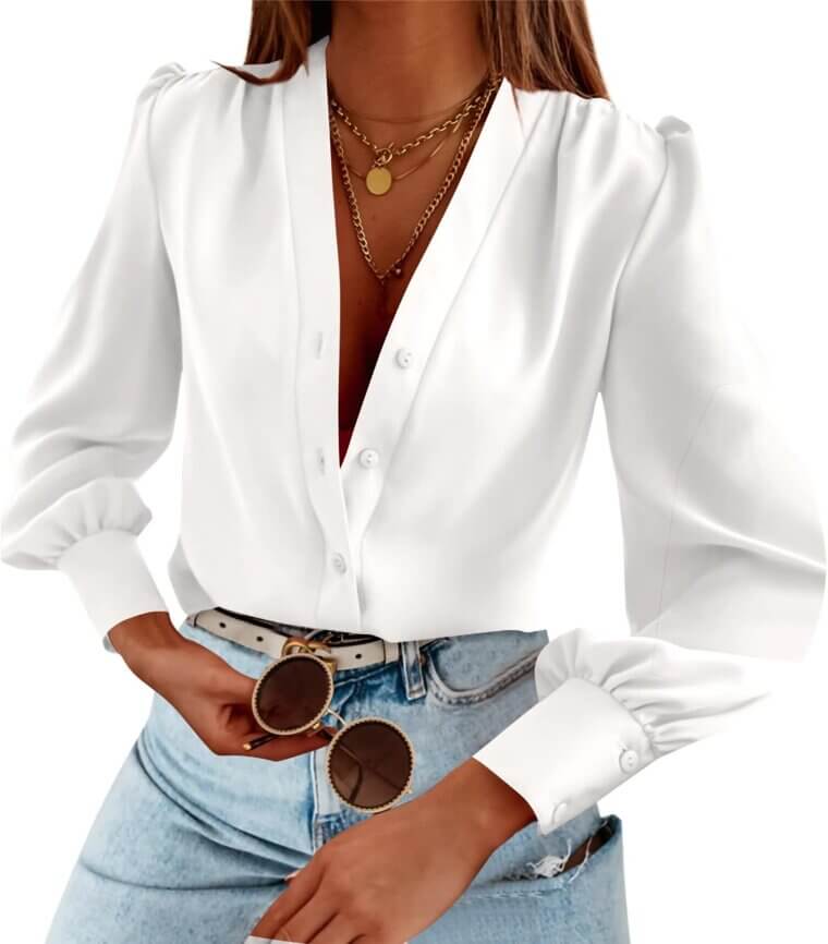 Chiffon Blouses - Perfect for Business Casual and Everyday Comfort - Now 24% Off!