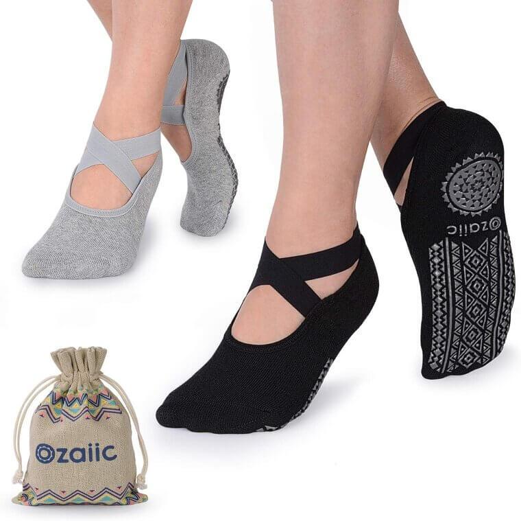 Ozaiic Pilates Socks - Non-Slip Comfort for Yoga & More - Enjoy 44% Off!