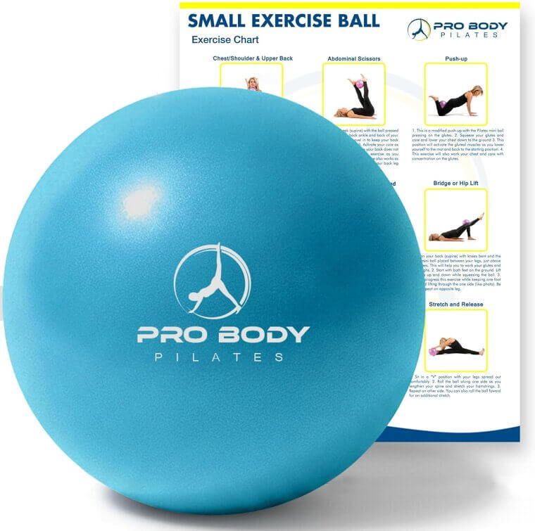 ProBody Pilates Ball - Perfect for Core, Barre, and Yoga Workouts - Enjoy 10% Off!