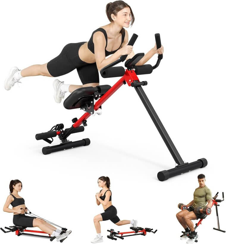 Yoleo Ab & Rowing Machine - Transform Your Home Workout! - 38% Off!