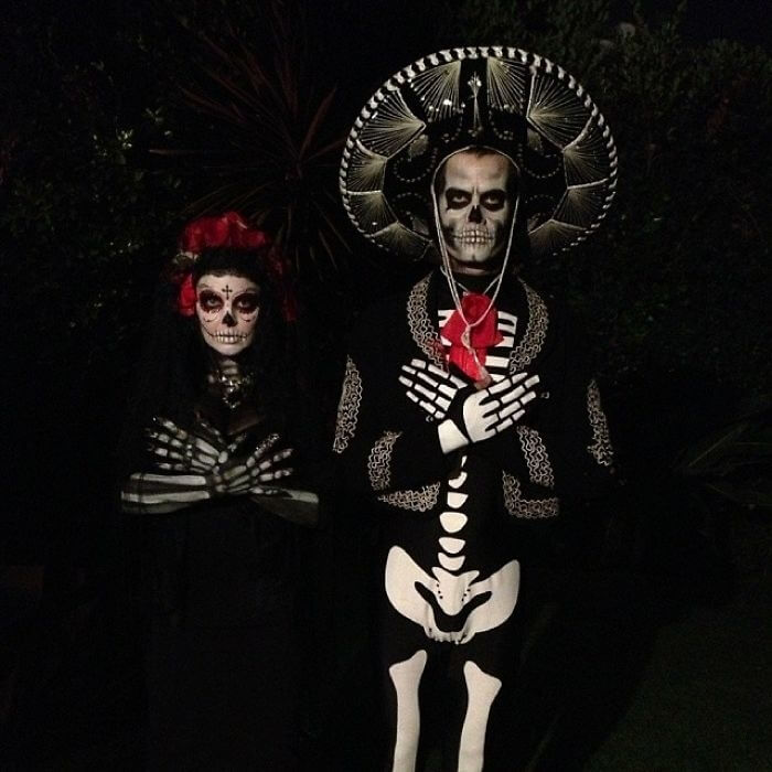 Josh Duhamel And Fergie Are Spooky As A Day Of The Dead Couple