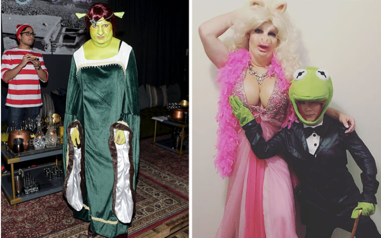 Colton Haynes Is Unrecognizable As Fiona And Miss Piggy