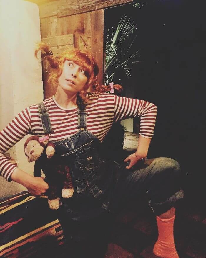 Maria Sharapova Shows Off Her Pippi Longstocking Costume