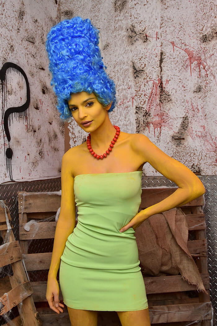 Emily Ratajkowski As Marge Simpson