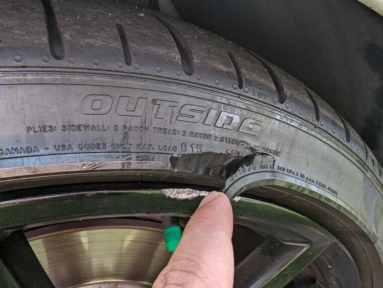 Tire Replacement Due to Wear or Damage