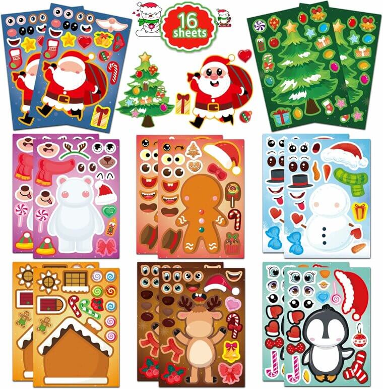 Festive Fun With Christmas Stickers for Kids - Perfect Stocking Stuffers - Now 14% Off! 