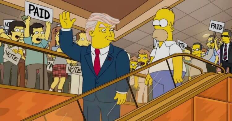 2000: The Simpsons predicts President Donald Trump