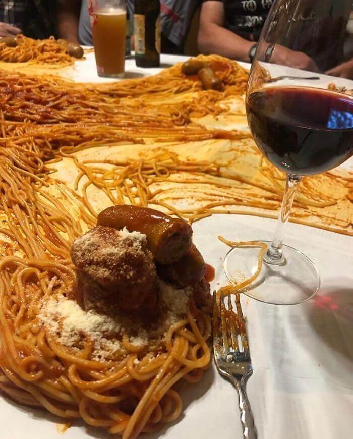 Smeared Spaghetti