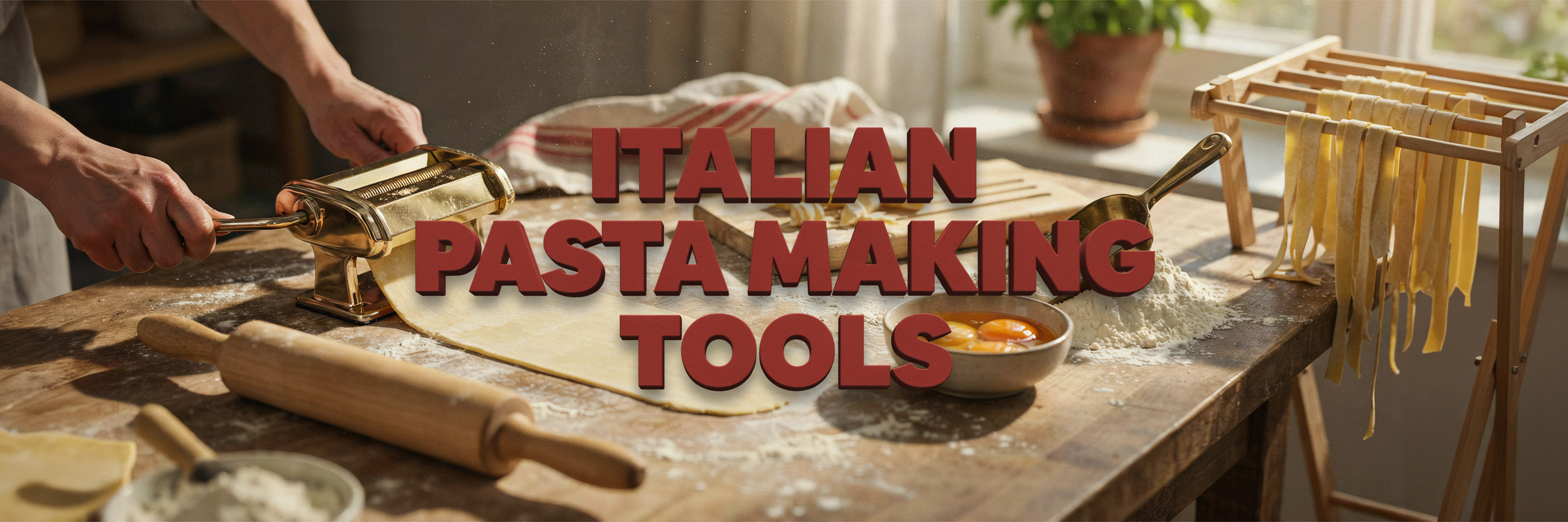 Italian Pasta-Making Tools for Fresh Pasta on a Sunday