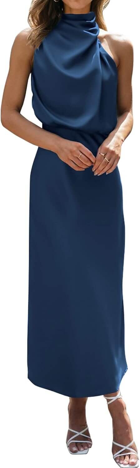 BTFBM Sleeveless Maxi Dress - Perfect for Wedding Guests and Cocktail Parties - Now 26% Off!