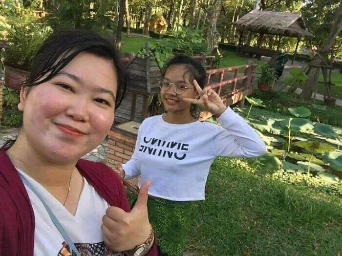 At Least She Is Immune To Grass Stains