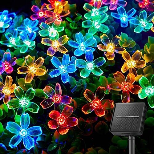 Delightful Flower Solar String Lights that Add Colorful Charm Everywhere. Now 11% Off!