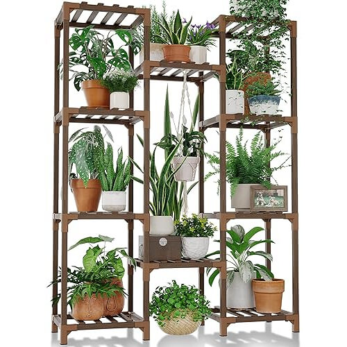 Elegant Tall Plant Stand that Showcases Your Plant Collection. Now 21% Off!