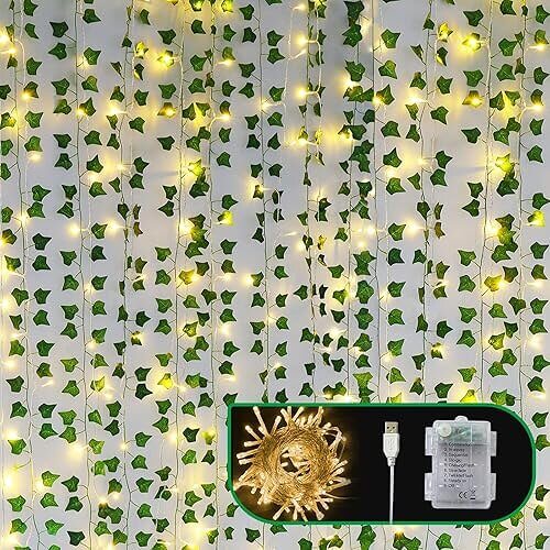 Lush Artificial Ivy Vines that Bring Nature Indoors Instantly. 