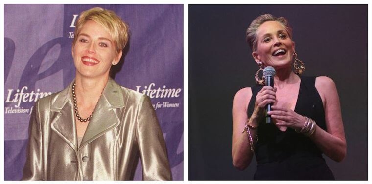 Sharon Stone - 1996 Vs. 2018 (22 Year Difference)