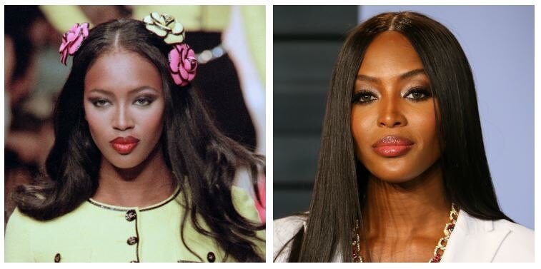 Naomi Campbell - 1994 Vs. 2018 (24 Year Difference)