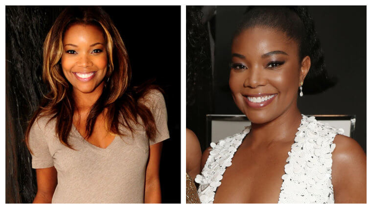 Gabrielle Union - 2010 Vs. 2021 (11 Year Difference)