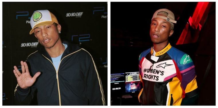 Pharrell - 2002 Vs. 2018 (16 Year Difference)