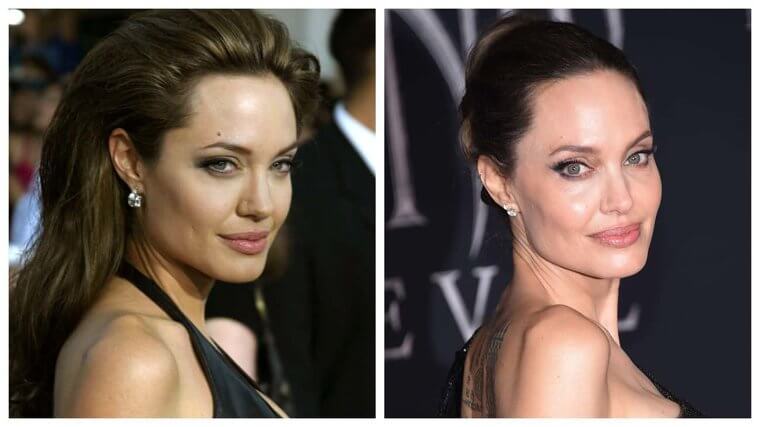 Angelina Jolie - 2005 Vs. 2019 (14 Year Difference)