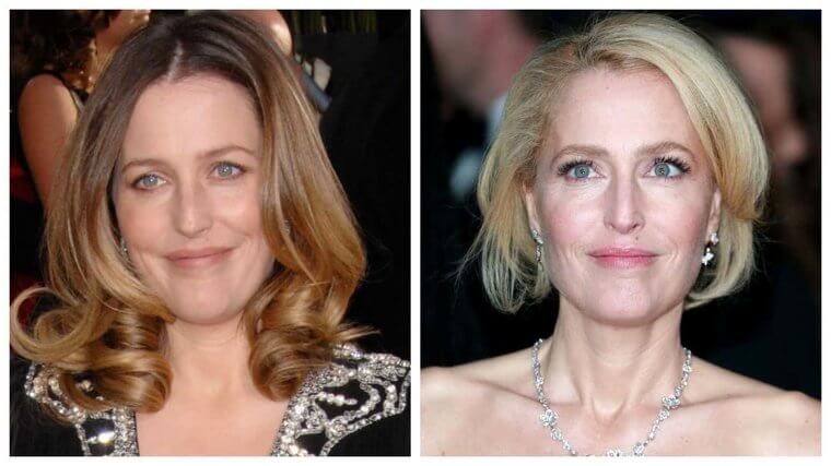 Gillian Anderson - 2007 Vs. 2020 (13 Year Difference)