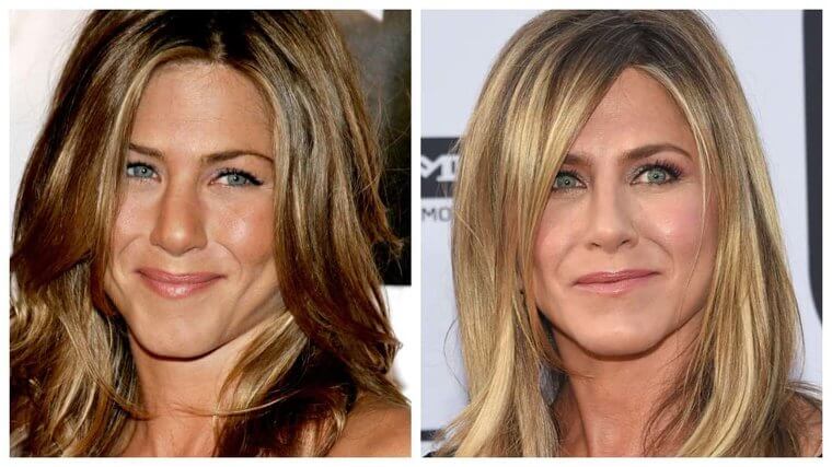 Jennifer Aniston - 2005 Vs. 2018 (13 Year Difference)