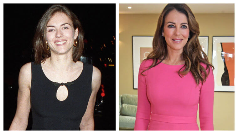 Elizabeth Hurley - 1994 Vs. 2021 (27 Year Difference)