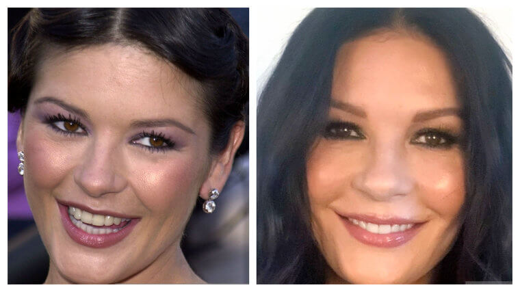 Catherine Zeta-Jones - 2001 Vs. 2021 (20 Year Difference)