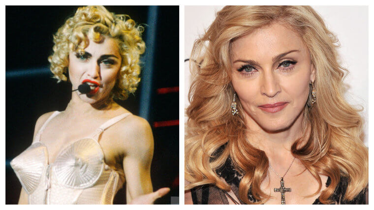 Madonna - 1990 Vs. 2012 (22 Year Difference)