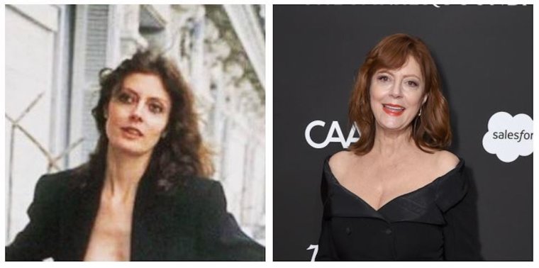 Susan Sarandon - 1978 Vs. 2018 (40 Year Difference)