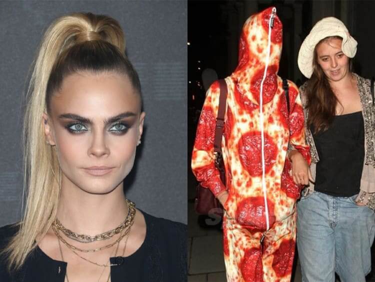 Cara Delevigne Dresses Like A Pepperoni Pizza