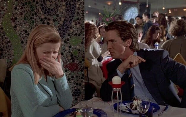 Christian Bale's Method Acting as Patrick Bateman Unnerves Writer at Dinner