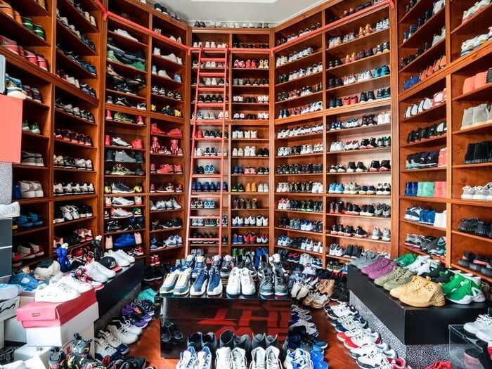 DJ Khaled's Shoe Closet That Fits 500 Pairs Of Sneakers