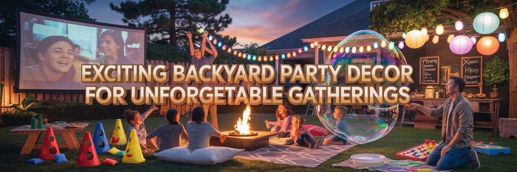 No More Boring Parties! Create Excitement in Your Backyard