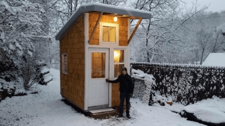 A 13-Year-Old Boy Spent Just 1,500 Dollars To Build His Own Tiny Home