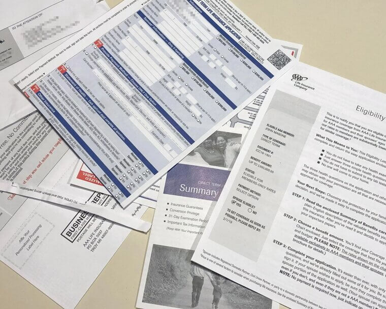 Leaving Old Paperwork in the Car