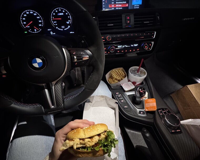 Eating in the Car Regularly