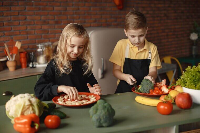 Children Cooking