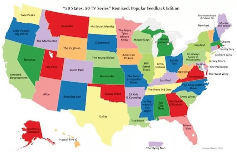 If Each State Was A TV Show