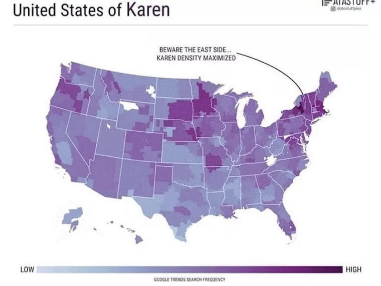 Who Has The Most Karens